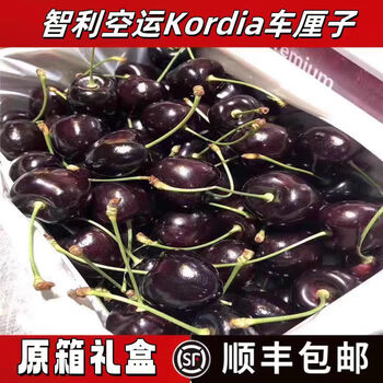 Chilean imported cherries kordia cordia black car original box 5 jins of fruit for pregnant women, black pearl cherries by air, 2 jins (net weight) gift box, sf air freight, extra large fruit 2j single fruit 28-30mm