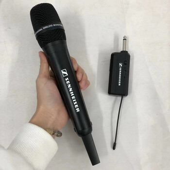 Sennheiser sennheiser universal wireless microphone one for two home ktv dedicated karaoke microphone singing audio receiver skm9000 black handheld one