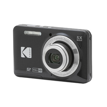 Kodakfz55 portable digital camera 16.35 million 2.7 screen 5 optical zoom 28mm wide angle 1080p hd black