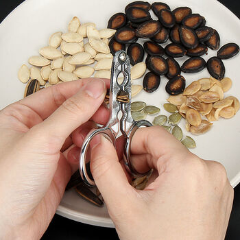 Vision melon seed cracking artifact multifunctional melon seed peeling pine nut pliers sheller nut clip sunflower seed cracker melon seed/nut sheller 1 piece