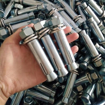 National standard iron expansion screws, galvanized expansion bolts, pengzhang screws, extended expansion wire, full box, national standard 8*60 punched holes 12 50 pieces