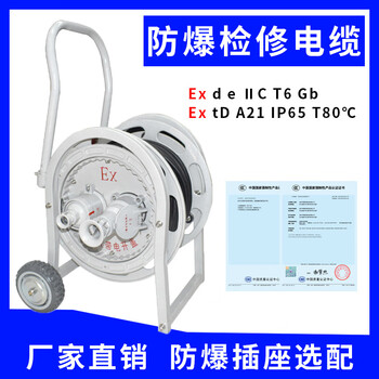 Explosion-proof mobile cable reel 16a/32a 30 meters 50 meters 100 meters non-sparking maintenance aviation plug reel 3*2.5/30 meters 220vac16a*2