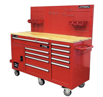 Wen yijia european and american tool trolley heavy-duty workshop auto repair mobile repair tool cabinet multi-function trolley red