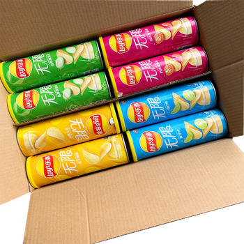 Lay's (lay's) unlimited potato chips 104g large can lime original lay's potato chips workshop puffed casual full box foodie snacks half box 12 cans random flavor mix and match (most g