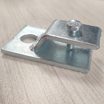 Sdffkos grounding flat iron fixing clip 90 degree elbow clip 40*60 right angle flat steel lightning arrester clip h-type fixed bracket grounding card h-type flat iron bracket suitable for 25-60mm wide flat