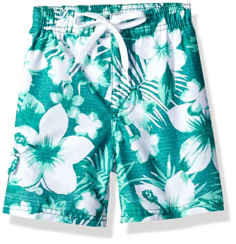 Kanu surf boys' quick-drying upf 50+ beach swim trunks dominican green 8