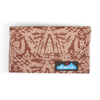 Kavu big spender tri-fold wallet travel organizer mod moth one size