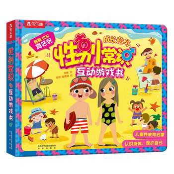 Gender knowledge interactive game book 3-6 years old fun children's popular science enlightenment flip book kindergarten picture book (children's physiological education enlightenment)