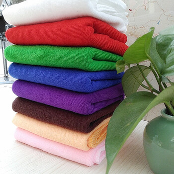 Customized microfiber rags, absorbent cleaning wipes, car wipes, kitchen barber shop hotel towels, wholesale small square towels, 30*60 colors, random