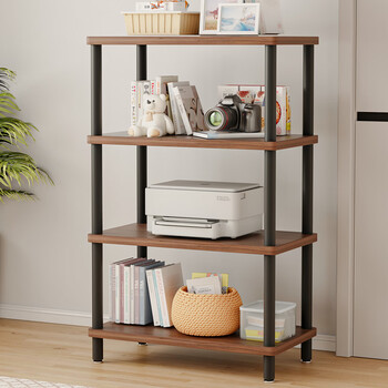 Zhuobo storage rack floor-standing storage rack bookshelf living room shelf hand-made display display rack bh9 four layers 55*30cm