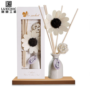 Luxchic fireless aromatherapy set lavender rattan ceramic essential oil volatile aromatherapy perfume