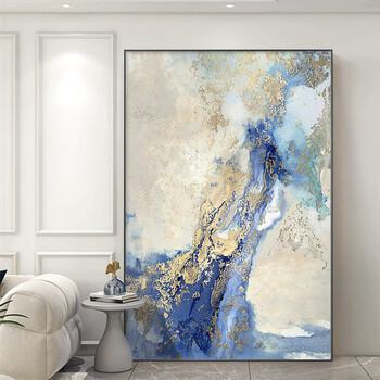 Ji jian ji starry sky living room decorative painting abstract light luxurious high-level mural floor painting simple sofa background wall hanging painting