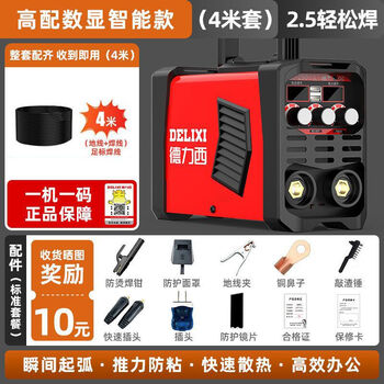Delixi electric welding machine 315 industrial grade dual voltage high power portable household 220v manual welding complete set delixi high-end 4 meter set domestic brand
