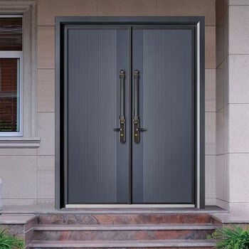 Vinoa chinese villa door double door double door ready-made double door new courtyard door fluorocarbon paint no. 1 sea stone blue
