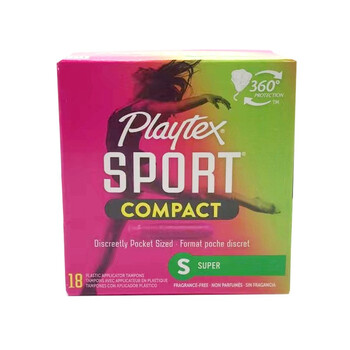 Playtex american tampon smooth series 520 gift sports short catheter 18 large flow s