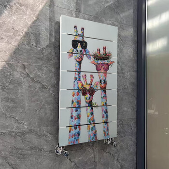 Xin pagani radiator light luxury copper aluminum real color painted small back basket bathroom bathroom printing artist water heating ultra-thin flat plate mini deer 835mm*7 columns height 835mm width 400mm medium full width 445mm