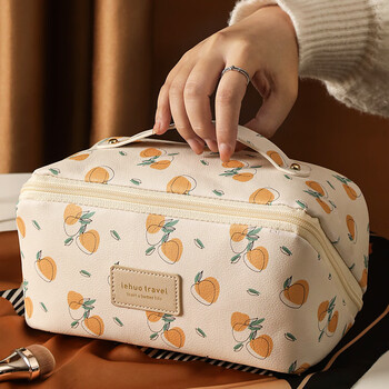 Lohas travel cosmetic bag women's printed portable large capacity high-looking toiletries and skin care products portable storage bag essential for travel and business trips