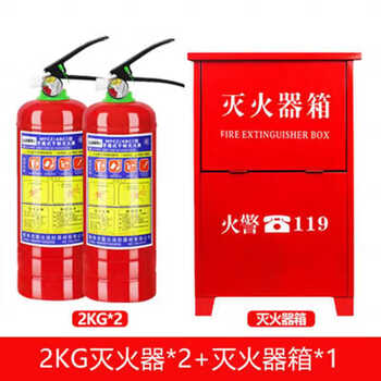 Fire extinguisher 4kg dry powder portable car-mounted abc fire extinguisher 4kg 0.5kg 1kg 2kg 3kg 2kg-2 fire extinguishers + 1 box