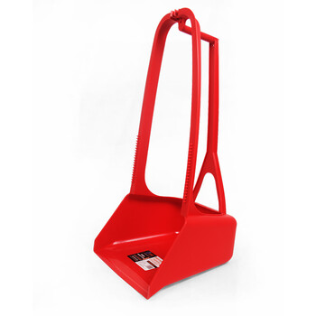 Single thickened and enlarged broom dustpan dustpan windproof courtyard sanitation integrated dustpan poke plastic garbage bucket big red dustpan