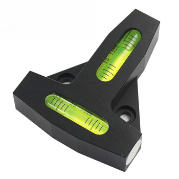 Xmsj metal two-way t-type level high-precision level bubble bead dual-axis bubble level bubble black shell 0 point 10mmm