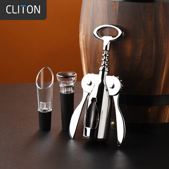 Cliton red wine and beer bottle opener manual bottle opener wine knife wine opener wine opener wine stopper wine pourer