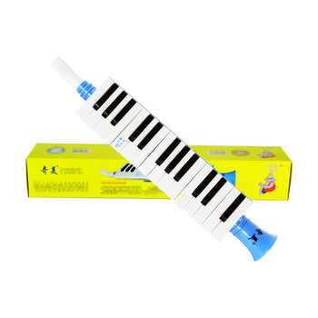 Chimei qimei qm-27a portable trumpet mouth organ for beginners to primary school classroom teaching easy to learn to play the wind instrument 27 keys blue + playing instructions + cloth bag