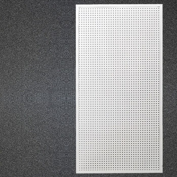 Niezhuang perforated board with frame wall display rack perforated board supermarket shelf hardware tool hanging plate jewelry rack milky white custom size