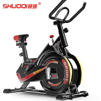 Shuoqi spinning app game all-inclusive home exercise bike weight loss bike spinning fitness equipment shq-898 deep black