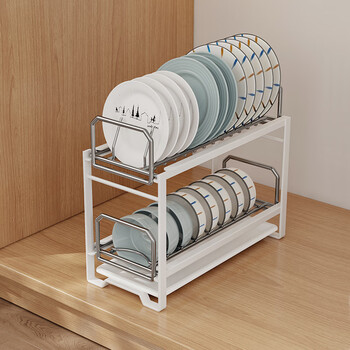 Sanxita stainless steel dish rack pull-out kitchen dish rack in-cabinet drain rack dish storage rack