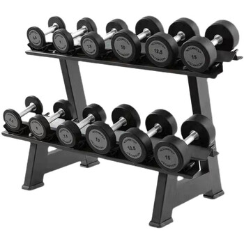 Gym special dumbbell pu tasteless fixed rubber-coated pure steel dumbbell set fitness men's equipment for home use 5kg 32.5kg 2 pieces
