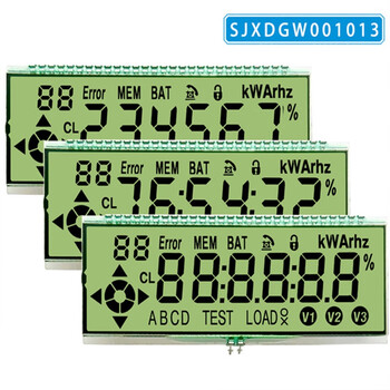 Ouhuayuan lcd lcd screen monochrome screen small size 8-character tn segment code screen htn instrument screen lcd htn white background and black characters