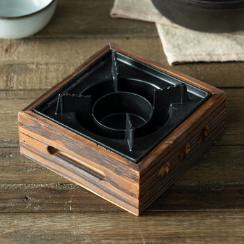 Onlycook cast iron pot sukiyaki pot soup pot stew pot japanese-style household hot pot cast iron pot alcohol stove dry pot alcohol stove base single