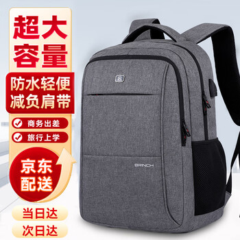 British laptop computer backpack 17/18 inch shockproof and water-splashing business trip business commuting large capacity