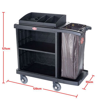 Southern bilateral service vehicle hotel room work linen vehicle room entrance hand push collection vehicle cleaning cleaning vehicle unilateral shuttle flexible universal