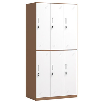Shangliuxin locker six-door white staff locker steel bag storage cabinet