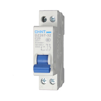 Circuit breaker circuit breaker dz267-32 1p+n c10 16 20 25 32a double in and double out dpn 1p+n 25a
