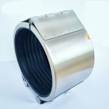 Suitable for 304 stainless steel pipe connector repairer huff section clamp strong hoop single card polishing dn15-dn600 dn150 159*116 long single card