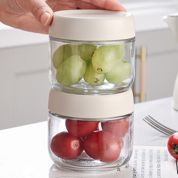 Gnas glass sealed jar food grade tea coffee bean white sugar storage jar mini honey bottle snack nut box