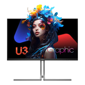 80% new aoc 31.5-inch 4k nanoips hdr400 type-c96w kalman chip-level color correction speaker hardware low blue light office computer monitor u32u3d