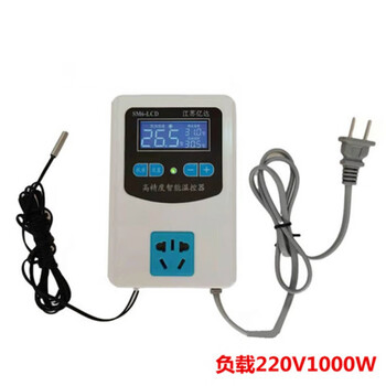 High-precision intelligent thermostat, waterbed hatching, brooding, and reptile breeding, micro-digital temperature control switch, lcd thermostat (load 220v1000w)