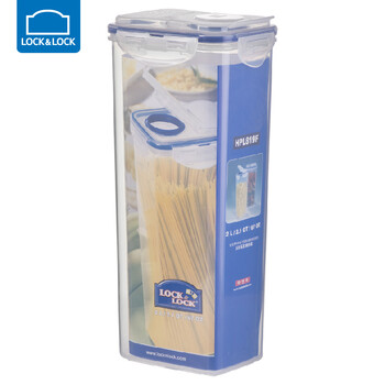 Lock&lock plastic crisper sealed household large-capacity food storage box noodle box kitchen grain storage box 2l with dumping mouth
