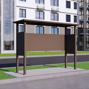 Garbage sorting kiosk, outdoor garbage collection kiosk, placed in the street recycling station in the community, environmentally friendly manufacturer customized garbage kiosk, style six (single kiosk), ready for delivery in seconds