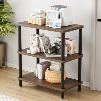 Zhuobo storage rack floor-standing storage rack bookshelf living room display rack bookshelf coffee table sofa side table bh9 three layers 55*30cm