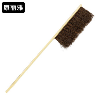 Kangliya 3439 long handle bamboo board brown bristle brush industrial lathe machine tool brush cleaning dust removal brush large four rows of bristle