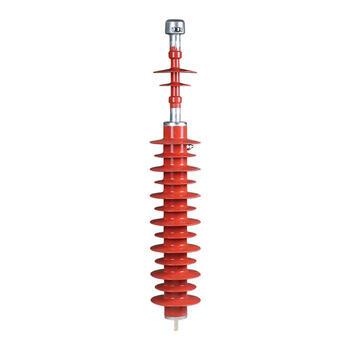 35kv outdoor high voltage suspended arrester hy5wx51134hy5cxhy5wx composite zinc oxide red