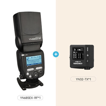 Yongnuo yn685ex-rf on-camera ttl flash high-speed synchronized hot shoe light outdoor shooting light standard + yn32-tx/s flash trigger