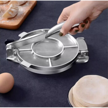 Mai shute's same style dumpling making artifact 2024 new household thickened stainless steel skin press machine for lazy people to roll out skin and pack water. store manager's main picture dumpling skin press machine
