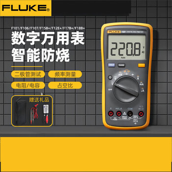 Fluke fluke digital multimeter 18b+f15b+f17b+12e+f107/f101 high-precision meter f17 f17b+ (send test leads)