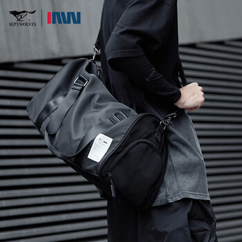 Septwolves business travel bag men's luggage bag dry and wet separation fitness bag portable large-capacity handbag crossbody travel bag extra large dry and wet separation + independent shoe compartment