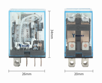 Intermediate relay ly2nj ly2n-j large 8-pin 10a dc24v
